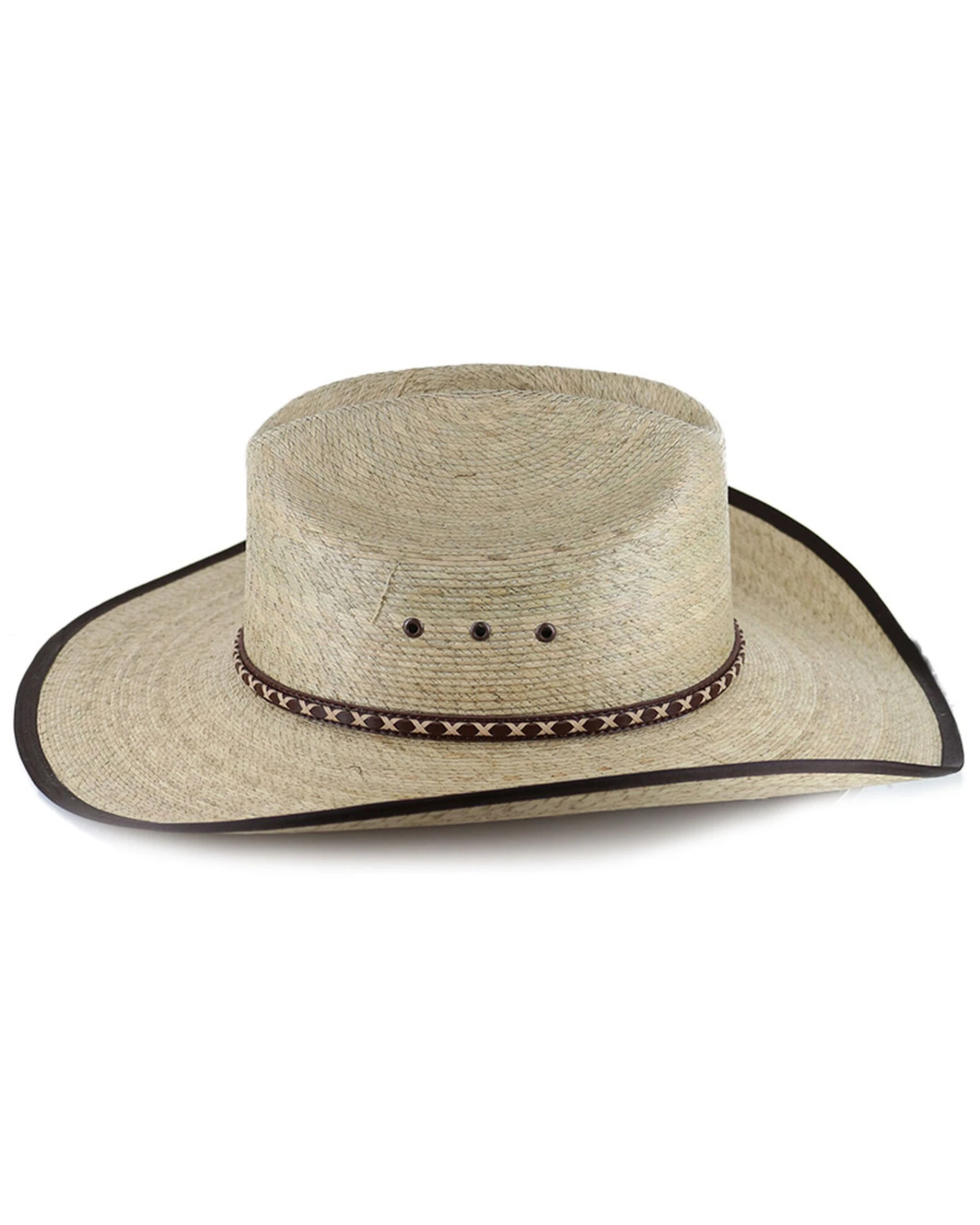 Cody James® Men's Brown Trimmed Straw Hat 4 Cody James® Men's Brown Trimmed Straw Hat - Image 2