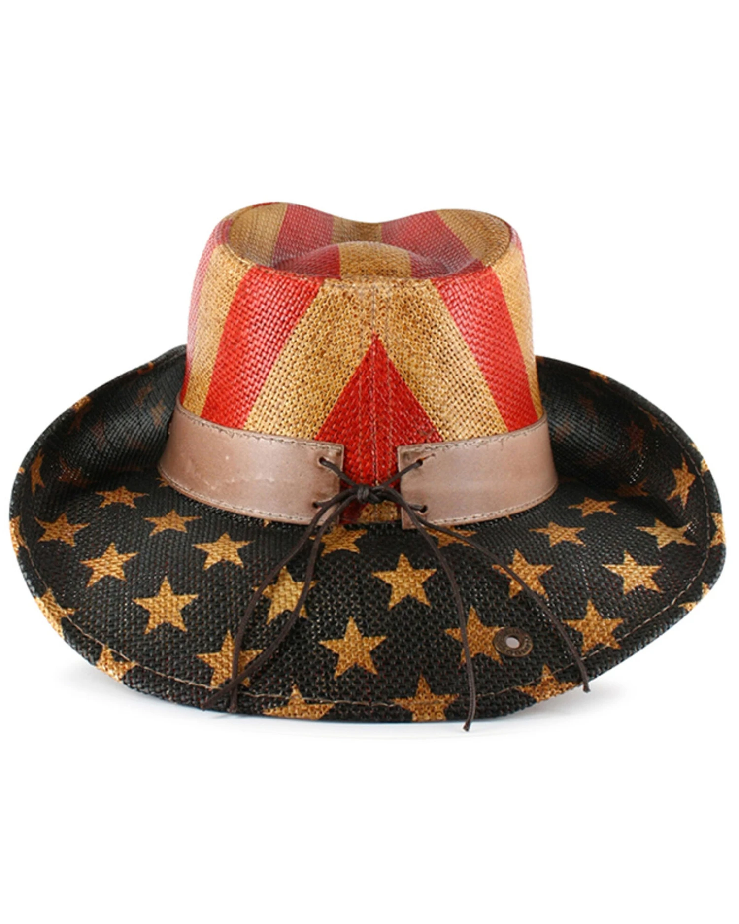 Cody James Men's Justice American Flag Drifter Straw Cowboy Hat 5 Cody James Men's Justice American Flag Drifter Straw Cowboy Hat - Image 3