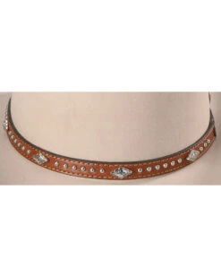 Cody James Silver Studs With Diamond Conchos Hat Band 7 Cody James Silver Studs With Diamond Conchos Hat Band -Cody James 2000221736 280 D2