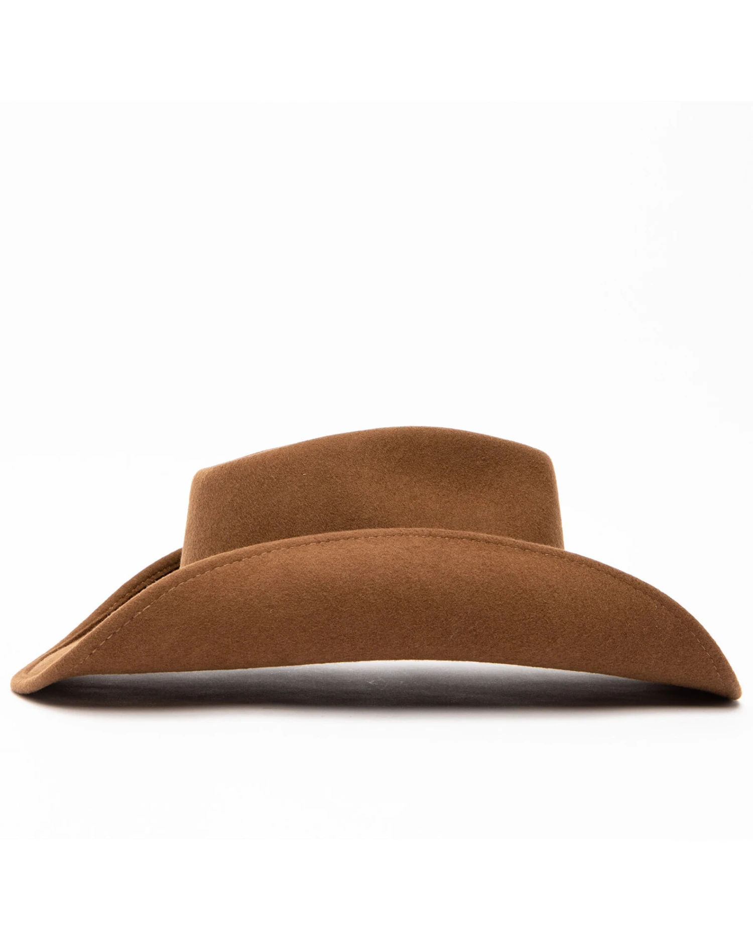 Cody James Men's Fawn Pinch Front Leather Stud Band Wool Hat 5 Cody James Men's Fawn Pinch Front Leather Stud Band Wool Hat - Image 3