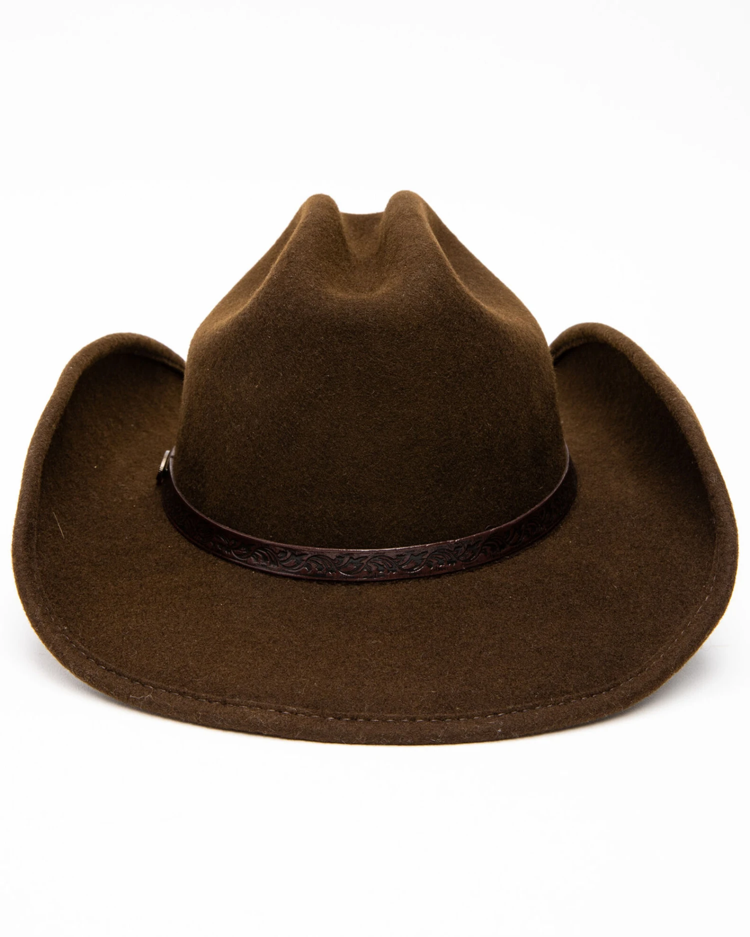 Cody James Men's Cattleman Tooled Star Concho Band Wool Hat 7 Cody James Men's Cattleman Tooled Star Concho Band Wool Hat - Image 5