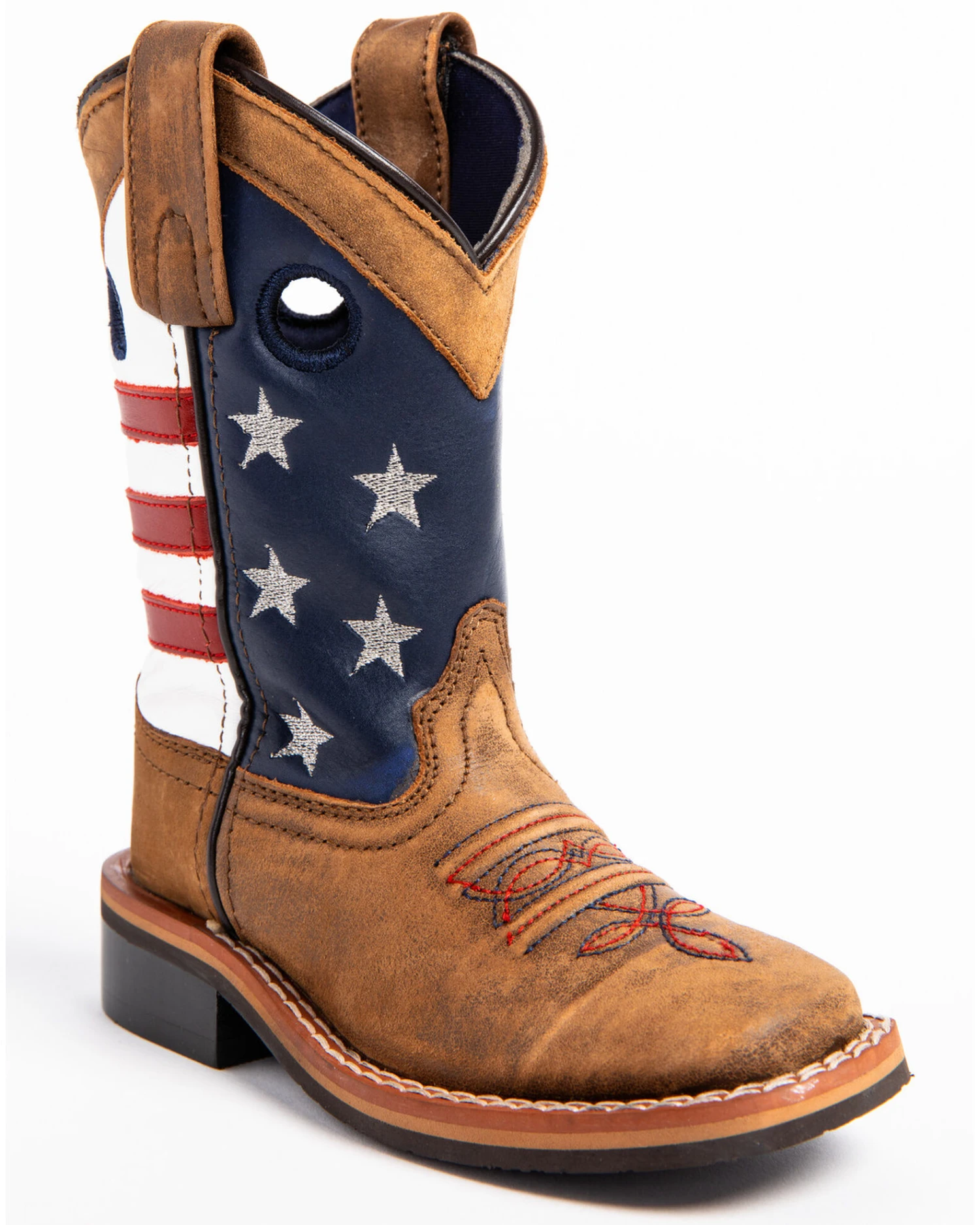 Cody James Boys' USA Flag Western Boots - Broad Square Toe 3 Cody James Boys' USA Flag Western Boots - Broad Square Toe