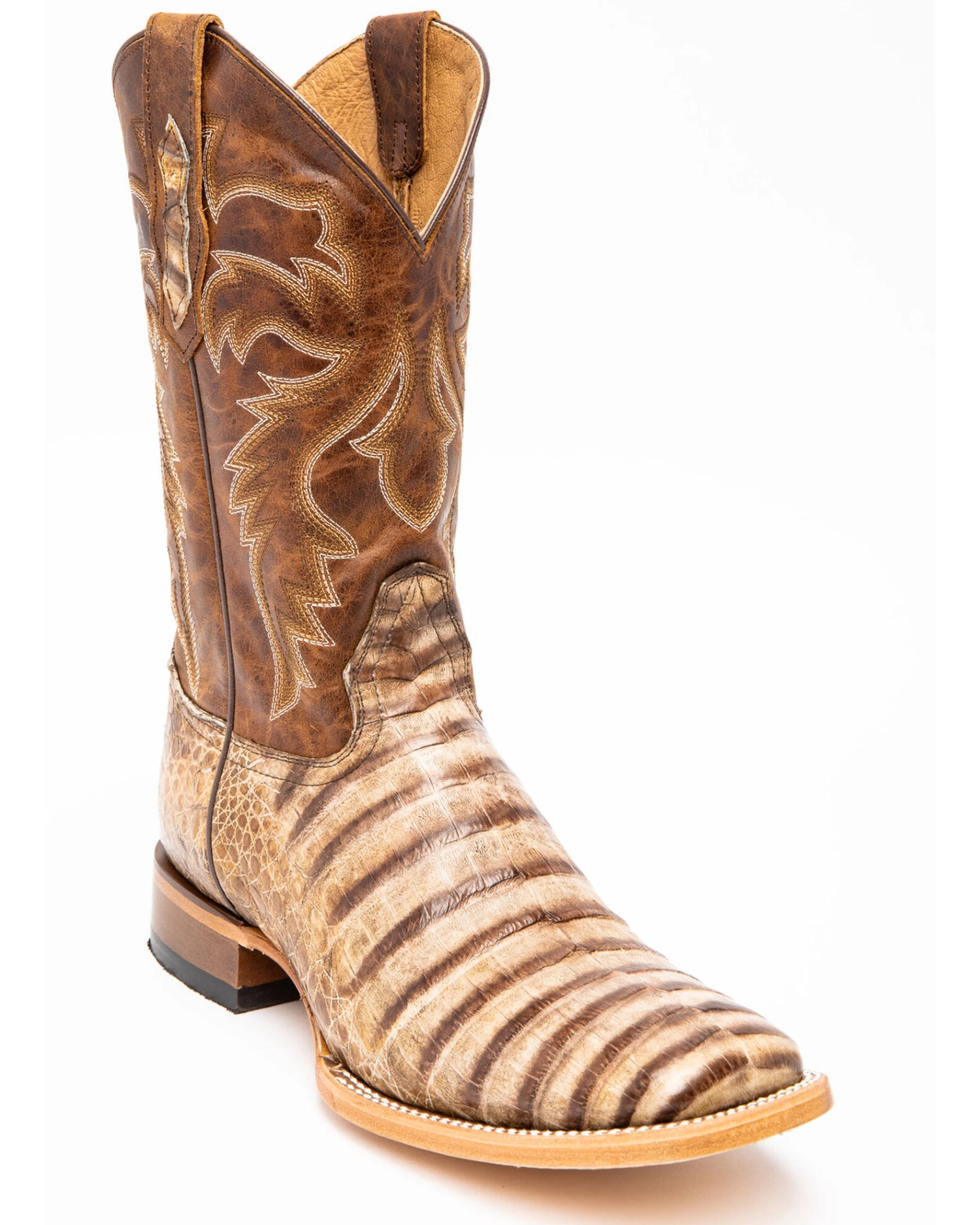 Cody James Men's Caiman Belly Western Boots - Broad Square Toe 4 Cody James Men's Caiman Belly Western Boots - Broad Square Toe - Image 2
