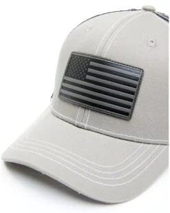 Cody James Men's Gray Flag Patch Mesh Back Ball Cap  -Cody James 2000339182 020 P3