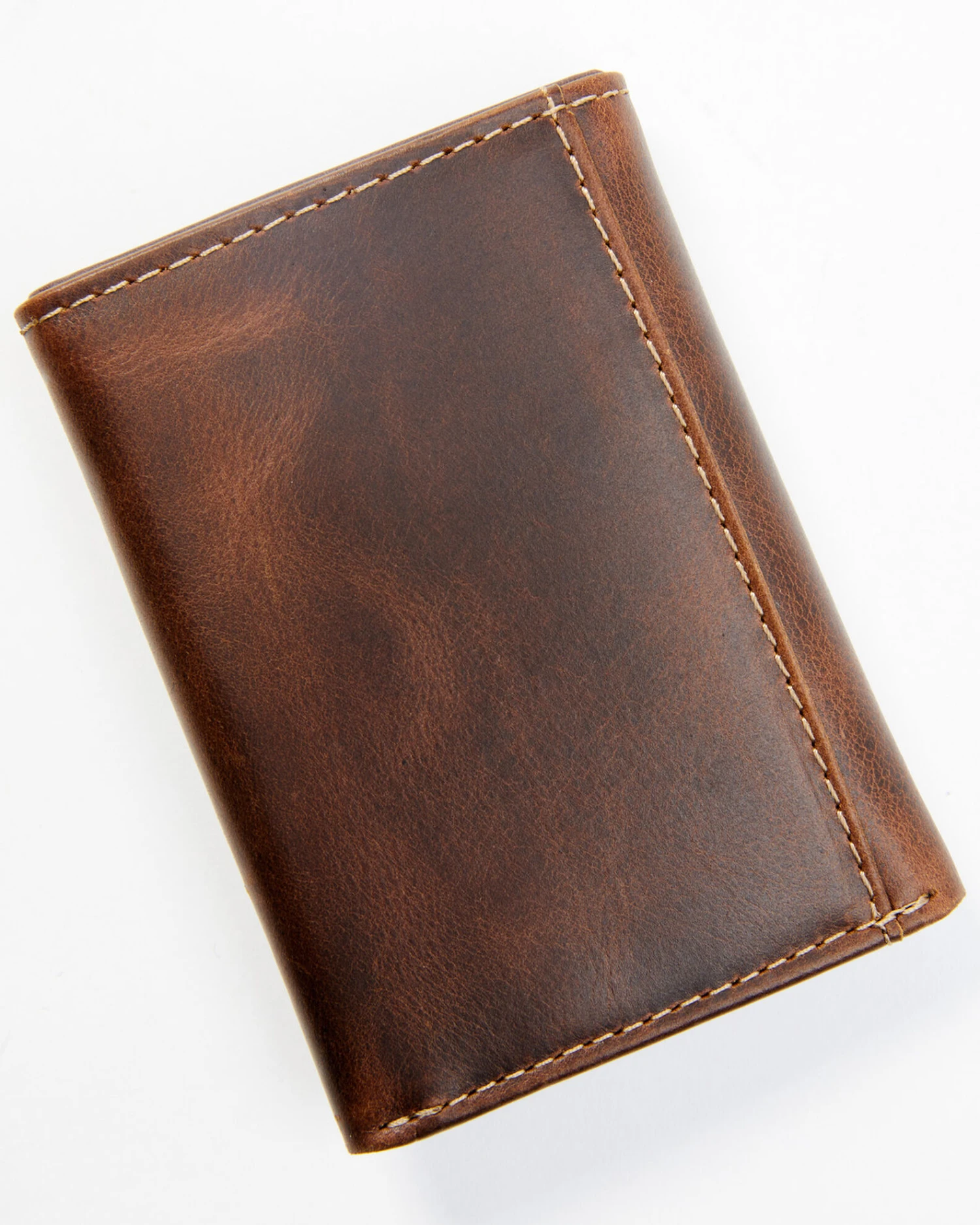 Cody James Men's Brown Tooled Trifold Leather Wallet 5 Cody James Men's Brown Tooled Trifold Leather Wallet - Image 3