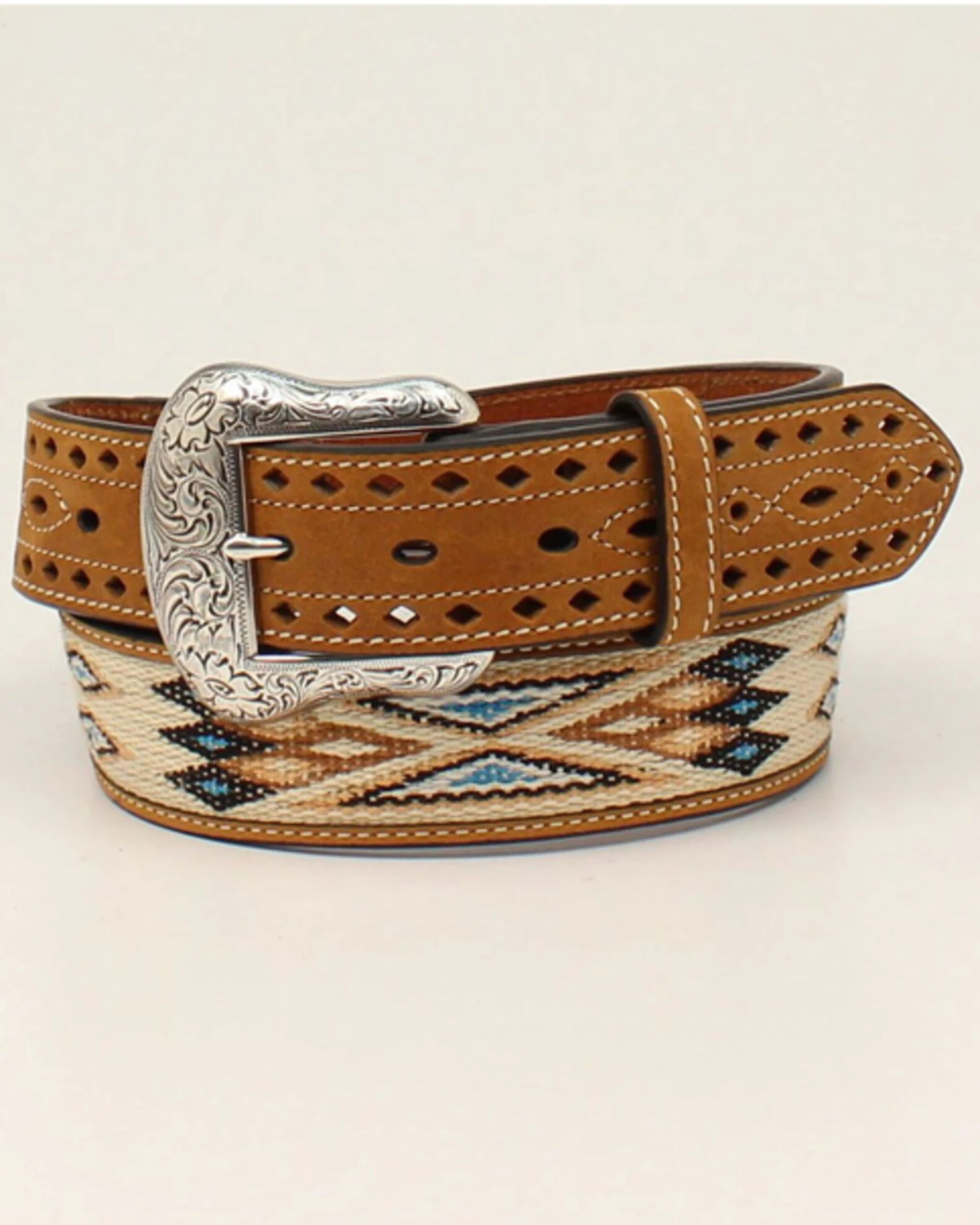 Cody James Men's Pierced Tab Southwestern Belt 3 Cody James Men's Pierced Tab Southwestern Belt