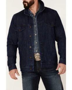 Cody James Men's Coasting Medium Wash Button-Front Unlined Denim Jacket  -Cody James 2000351707 402 P3