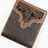 Cody James Men's Brown Ostrich Bifold Tooled Wallet 1 Cody James Men's Brown Ostrich Bifold Tooled Wallet -Cody James 2000351827 200 P1