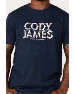 Cody James Men's Navy Southwestern Logo Short Sleeve T-Shirt 8 Cody James Men's Navy Southwestern Logo Short Sleeve T-Shirt -Cody James 2000352228 410 P3