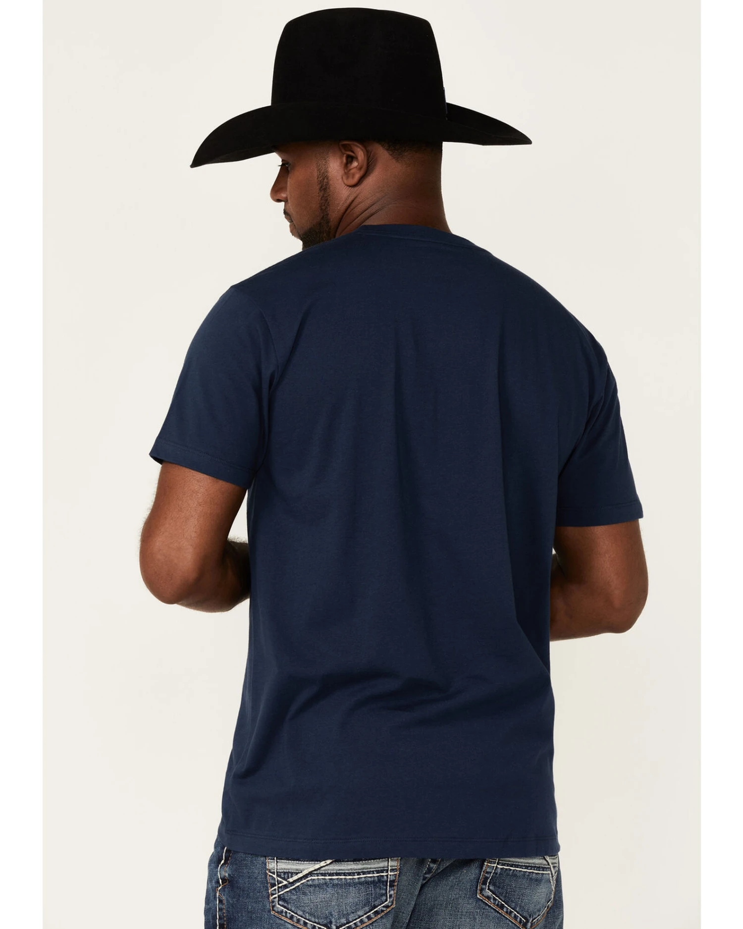 Cody James Men's Navy Southwestern Logo Short Sleeve T-Shirt 6 Cody James Men's Navy Southwestern Logo Short Sleeve T-Shirt - Image 4