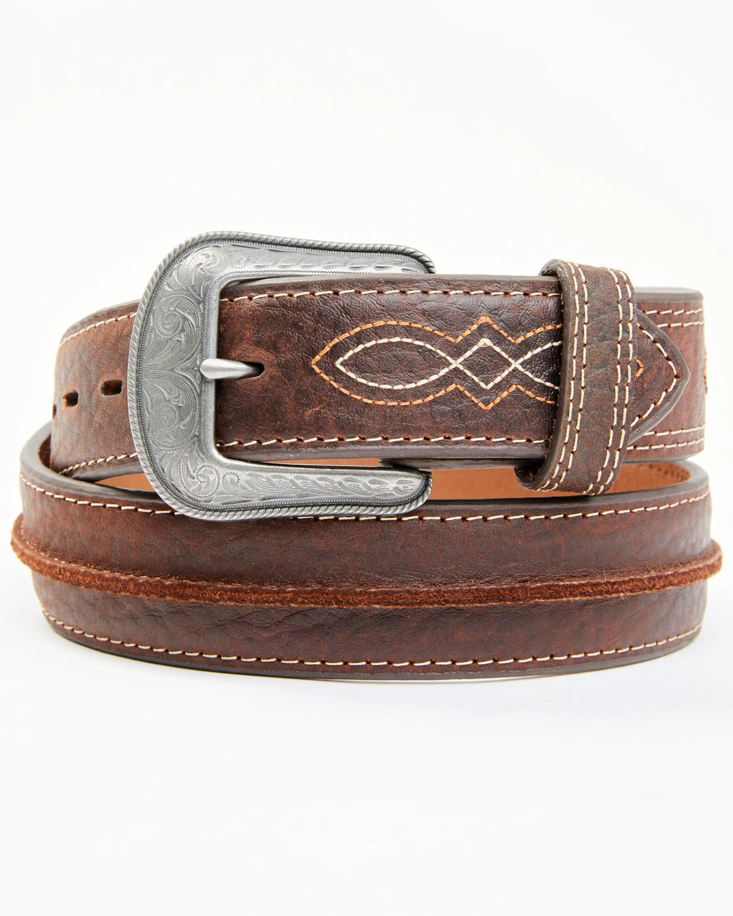 Cody James Men's Pebbled Leather Western Belt 3 Cody James Men's Pebbled Leather Western Belt