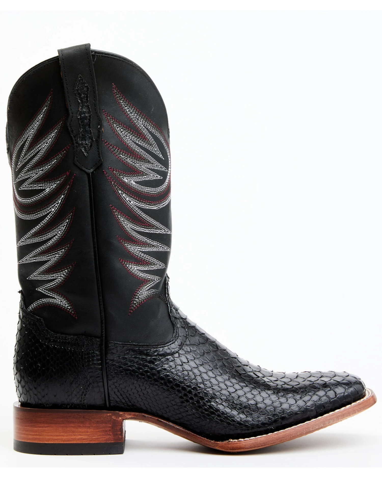 Cody James Men's Matte Python Exotic Western Boots - Broad Square Toe 4 Cody James Men's Matte Python Exotic Western Boots - Broad Square Toe - Image 2
