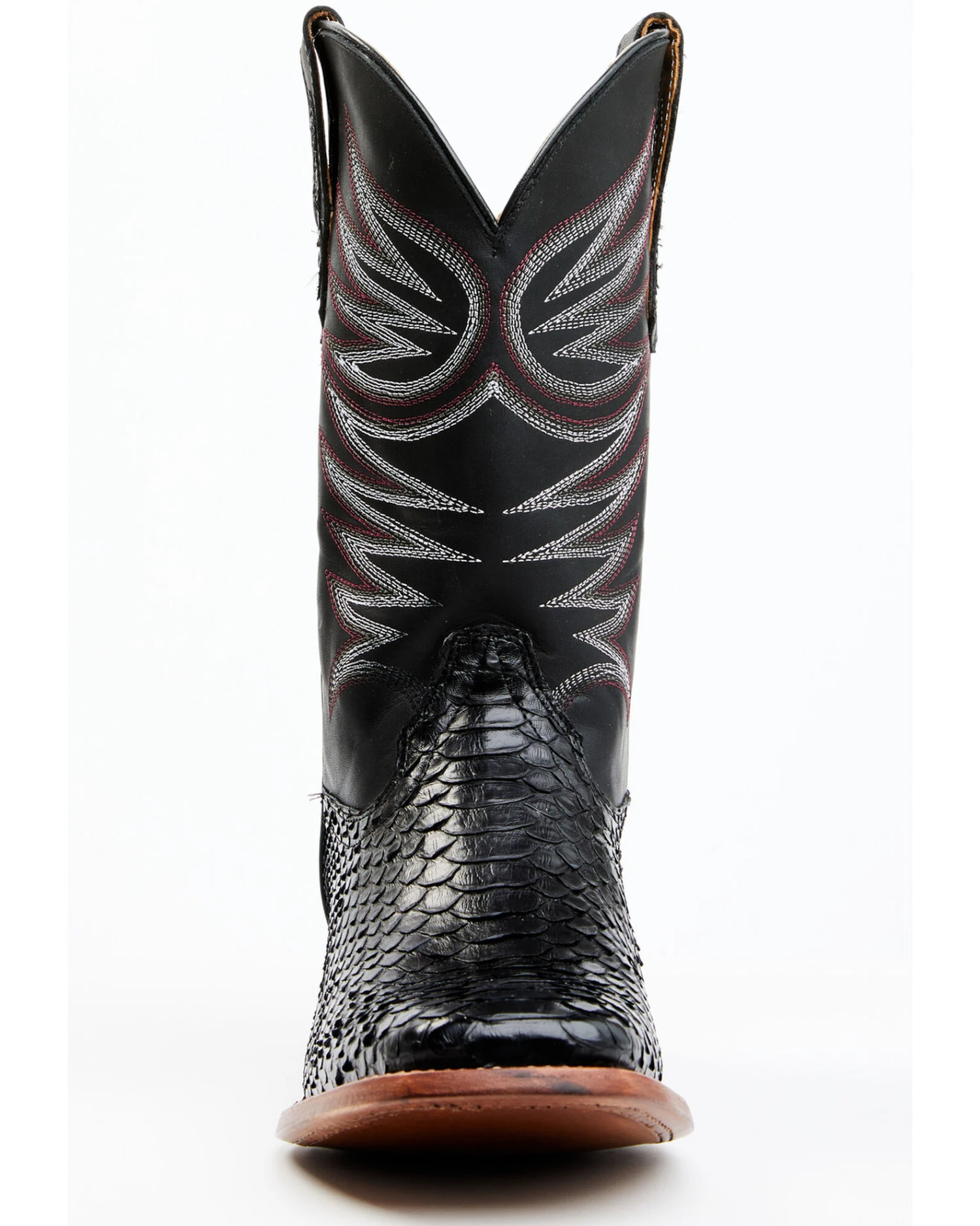 Cody James Men's Matte Python Exotic Western Boots - Broad Square Toe 6 Cody James Men's Matte Python Exotic Western Boots - Broad Square Toe - Image 4