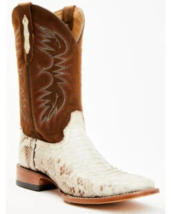 Cody James Men's Bone Python Exotic Western Boot - Broad Square Toe