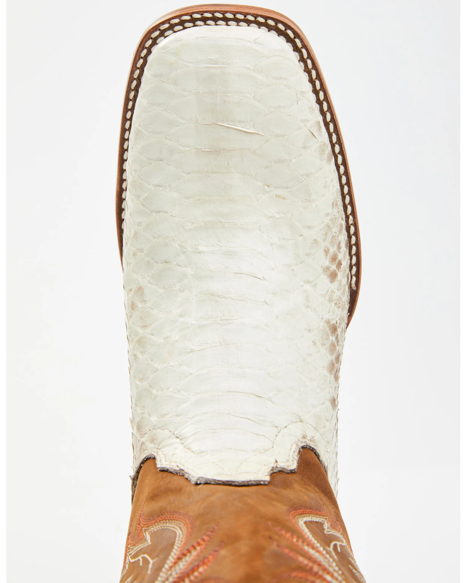 Cody James Men's Bone Python Exotic Western Boot - Broad Square Toe 8 Cody James Men's Bone Python Exotic Western Boot - Broad Square Toe - Image 6