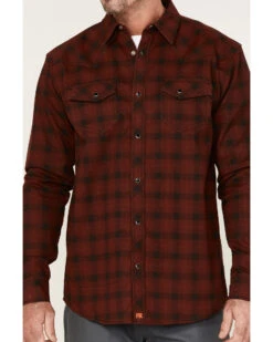 Cody James Men's FR Plaid Print Long Sleeve Snap Work Shirt  -Cody James 2000357955 601 P3