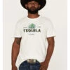 Cody James Men's Tequila Shot Ivory Graphic Short Sleeve T-Shirt  -Cody James 2000359065 103 P1