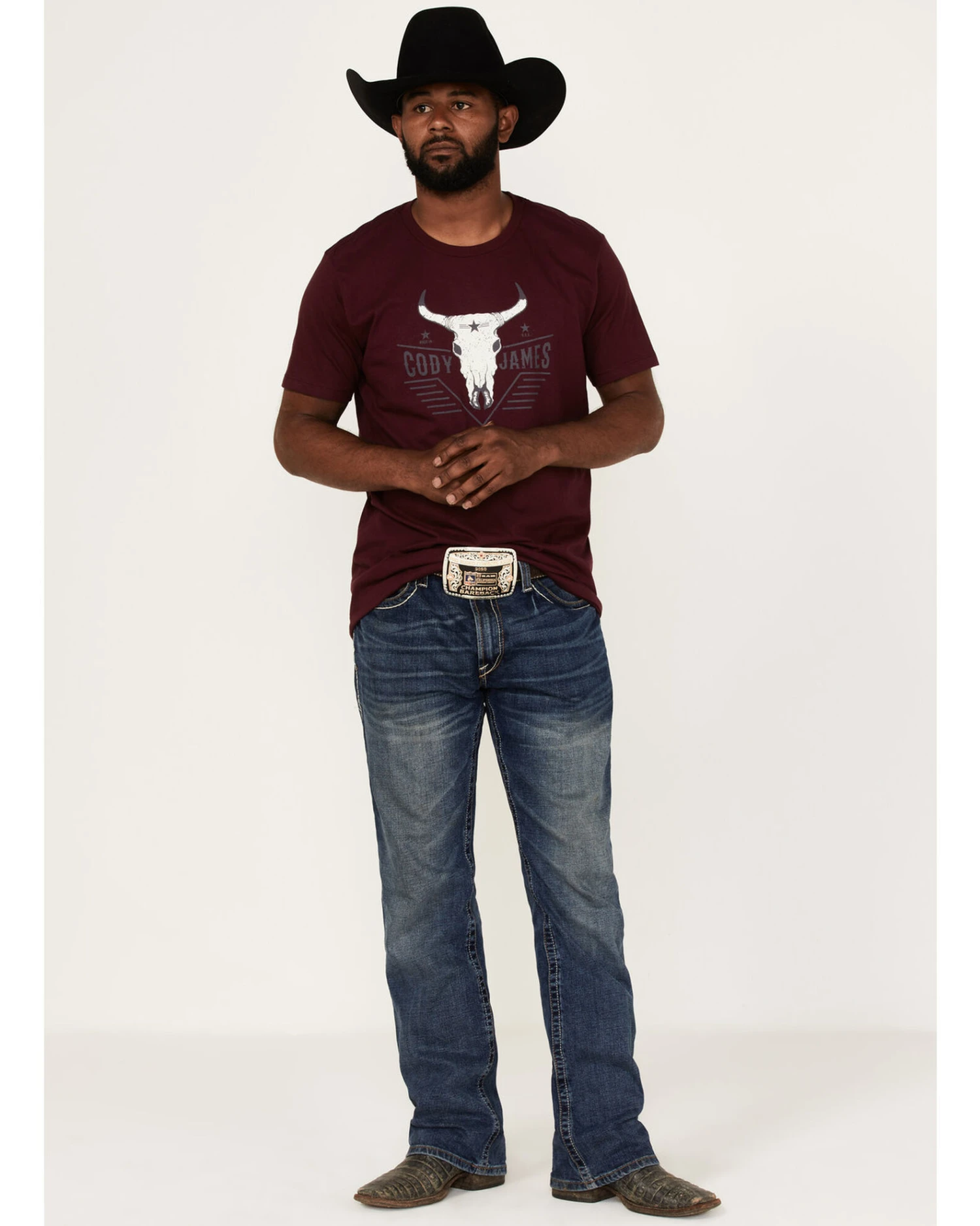 Cody James Men's Texas Coast Skull Logo Graphic Short Sleeve T-Shirt 4 Cody James Men's Texas Coast Skull Logo Graphic Short Sleeve T-Shirt - Image 2