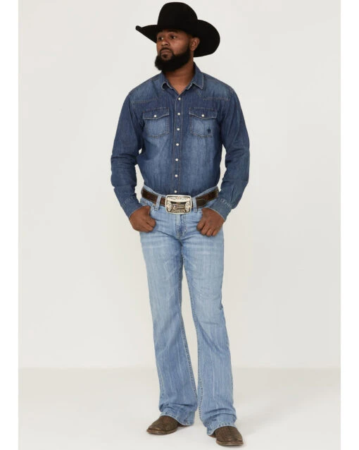 Cody James Men's Ghost Town Stretch Relaxed Bootcut Jeans 