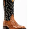 Cody James Men's Full Quill Cognac Ostrich Exotic Western Boots - Broad Square Toe  -Cody James 2000359772 001 P1