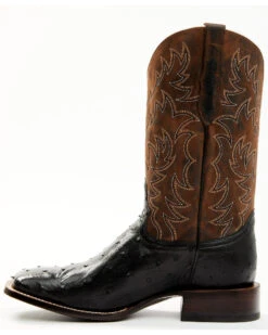 Cody James Men's Saddle Black Full-Quill Ostrich Exotic Western Boots - Broad Square Toe 11 Cody James Men's Saddle Black Full-Quill Ostrich Exotic Western Boots - Broad Square Toe -Cody James 2000359778 001 P3
