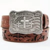 Cody James Men's God Bless America Cross Buckle Leather Belt -Cody James 2000359809 933 P1