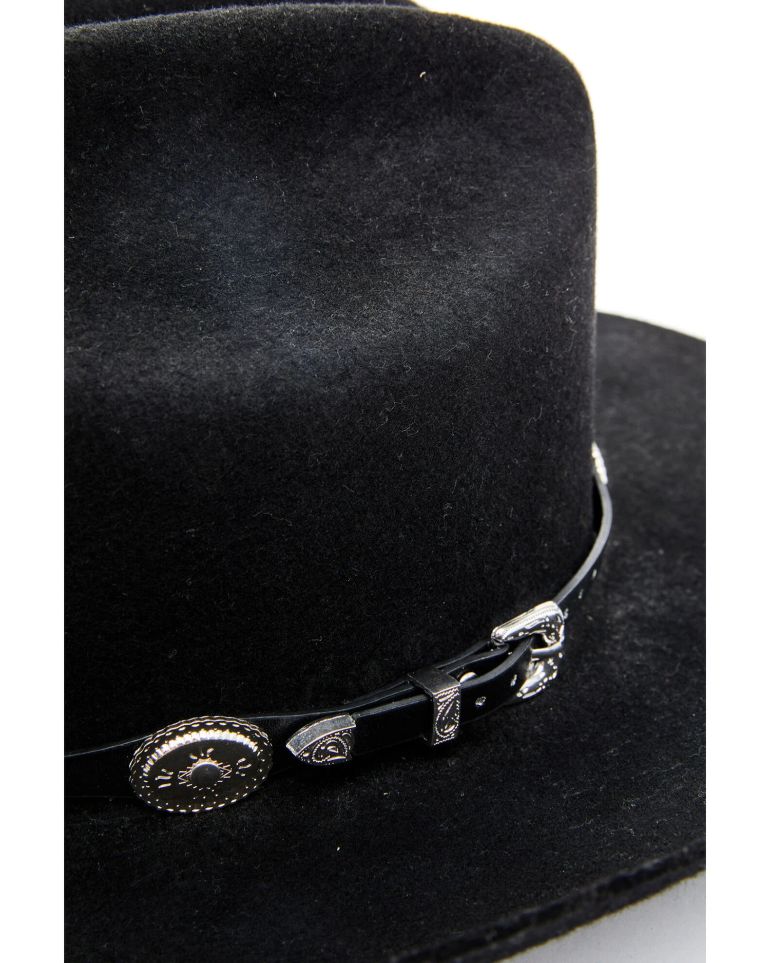 Cody James Men's Silver Concho Hat Band 4 Cody James Men's Silver Concho Hat Band - Image 2