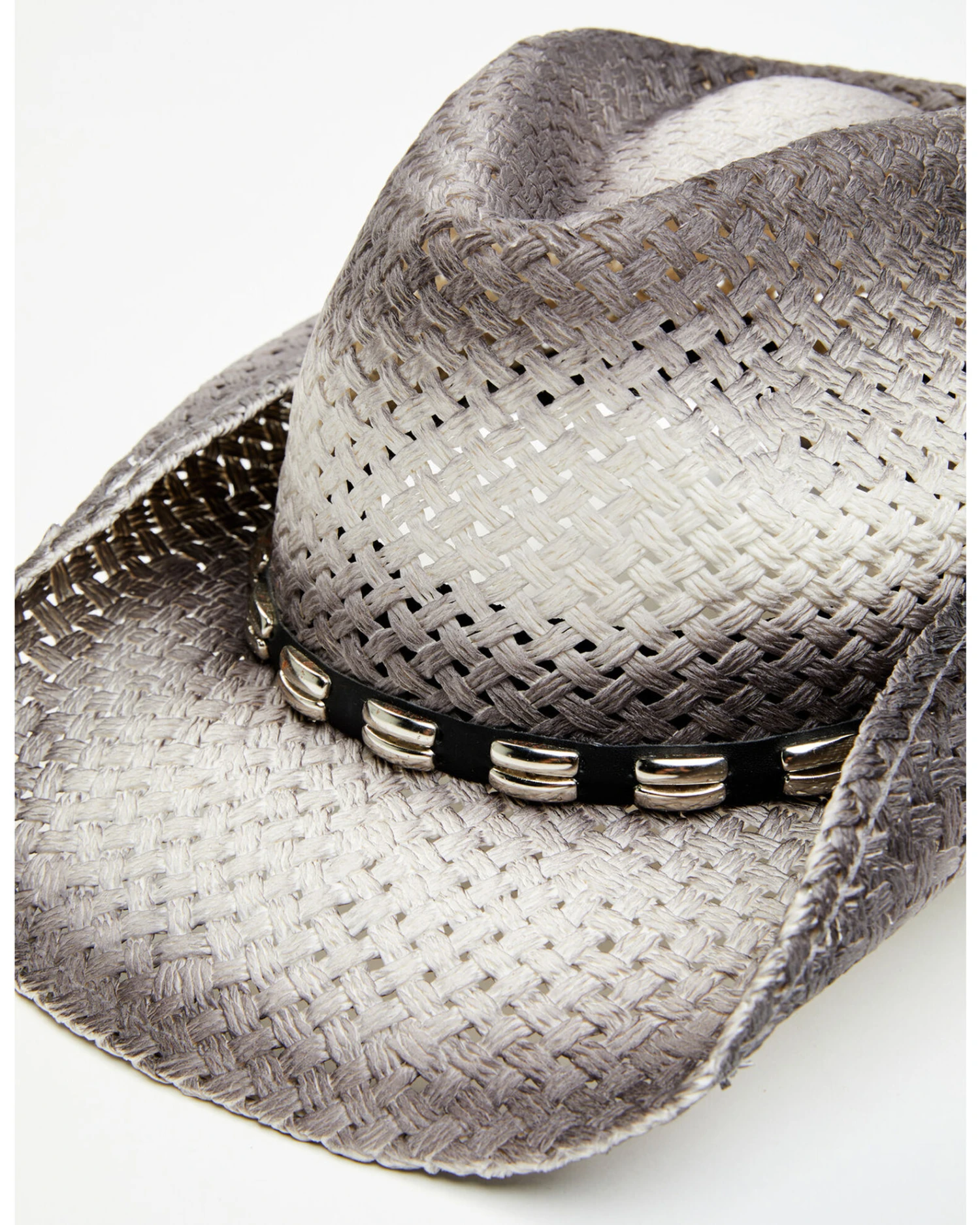 Cody James Men's Ombre Gray Bartolome Straw Hat 4 Cody James Men's Ombre Gray Bartolome Straw Hat - Image 2