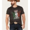 Cody James Men's Viva Mexico Muertos Skull Graphic Short Sleeve T-Shirt  -Cody James 2000370469 001 P1