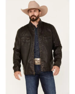 Cody James Men's Houston Distressed MotoĀ Jacket