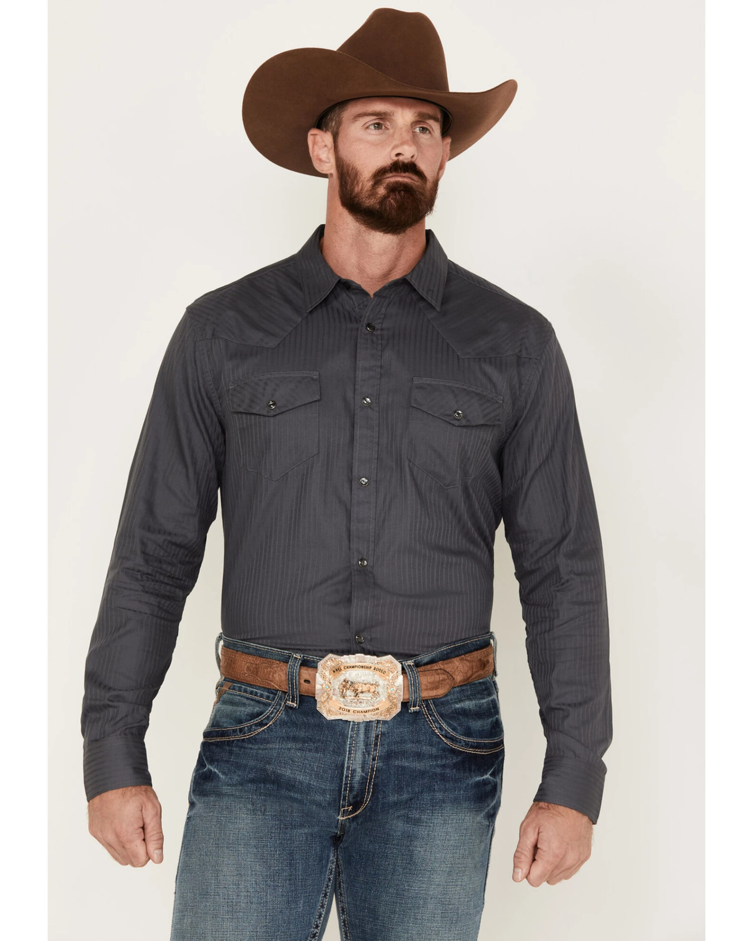 Cody James Southside Satin Stripe Snap Western Shirt 3 Cody James Southside Satin Stripe Snap Western Shirt
