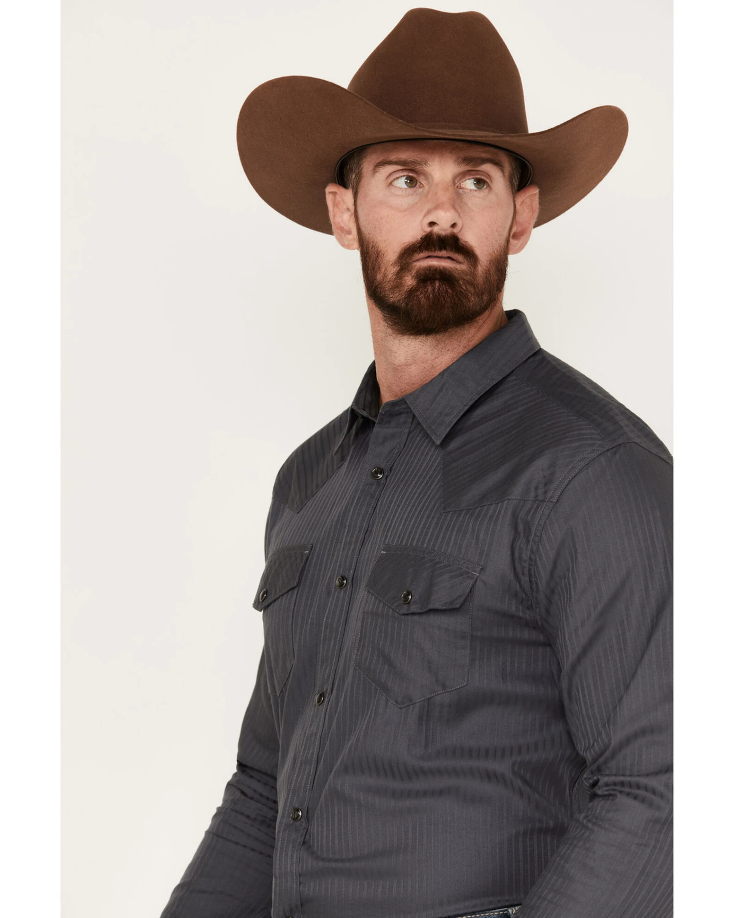 Cody James Southside Satin Stripe Snap Western Shirt 4 Cody James Southside Satin Stripe Snap Western Shirt - Image 2