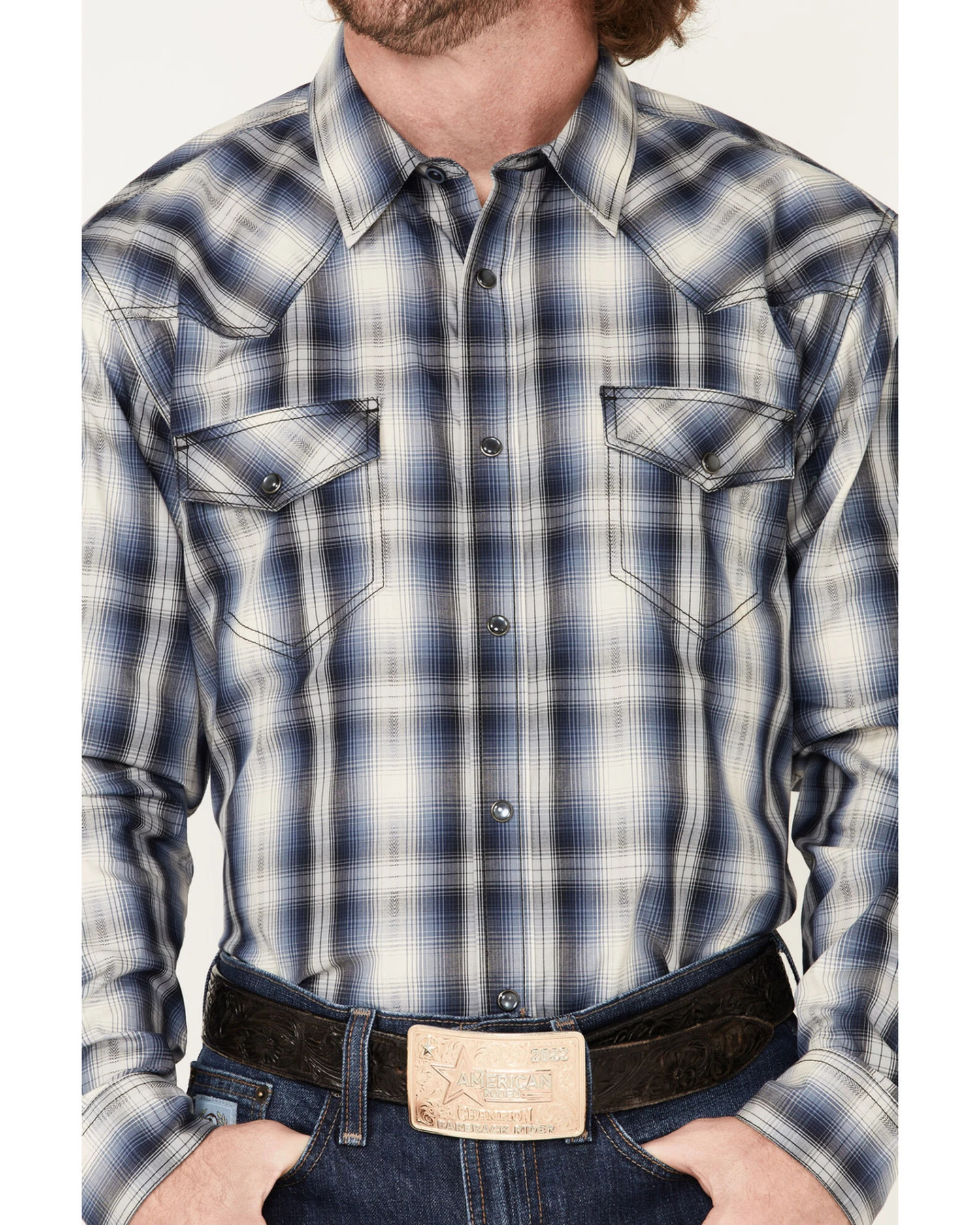Cody James Men's Trailblazer Large Plaid Snap Western Shirt - Big & Tall 5 Cody James Men's Trailblazer Large Plaid Snap Western Shirt - Big & Tall - Image 3