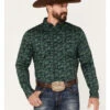 Cody James Men's Ringer Floral Print Button Down Western Shirt  -Cody James 2000374146 301 P1