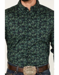 Cody James Men's Ringer Floral Print Button Down Western Shirt 8 Cody James Men's Ringer Floral Print Button Down Western Shirt -Cody James 2000374146 301 P3