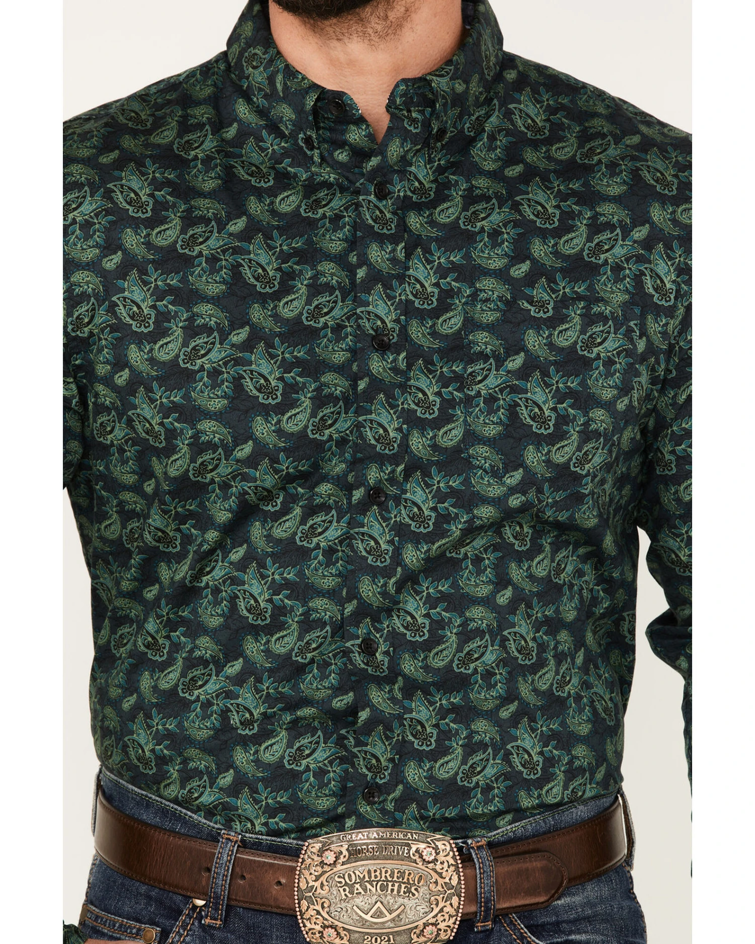Cody James Men's Ringer Floral Print Button Down Western Shirt 5 Cody James Men's Ringer Floral Print Button Down Western Shirt - Image 3