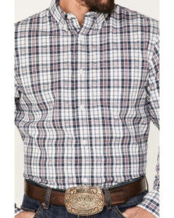 Cody James Men's Tonight Small Plaid Print Button-Down Western Shirt  -Cody James 2000374154 100 P3