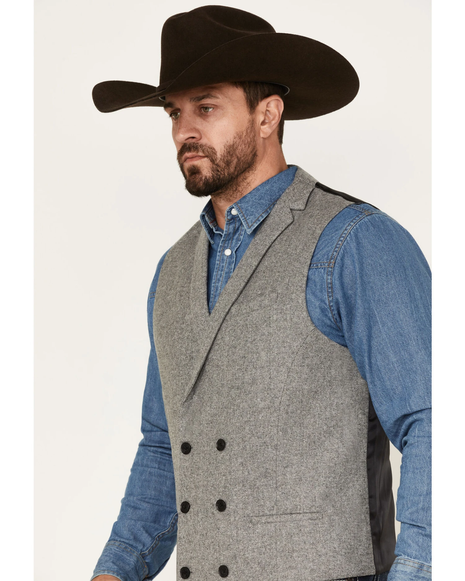 Cody James Men's Herringbone Vest 4 Cody James Men's Herringbone Vest - Image 2