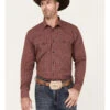 Cody James Men's Fire Mountain Long Sleeve Plaid Print Snap Western Shirt -Cody James 2000380447 600 P1