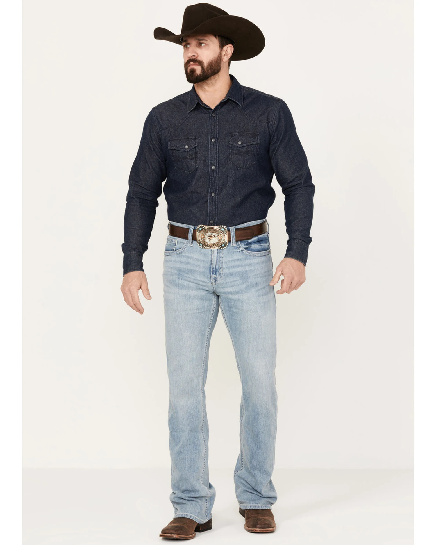 Cody James Men's Owens Light Wash Slim Boot Stretch Denim Jeans 3 Cody James Men's Owens Light Wash Slim Boot Stretch Denim Jeans