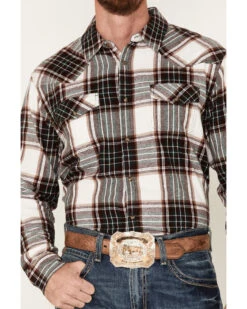 Cody James Men's Cabin Fever Long Sleeve Snap Western Flannel Shirt -Cody James 2000381519 110 P3