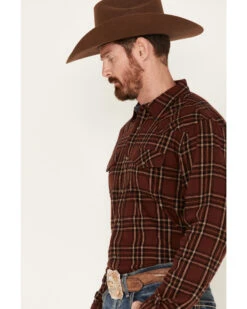 Cody James Men's Rusty Spur Plaid Print Long Sleeve Snap Western Flannel Shirt 7 Cody James Men's Rusty Spur Plaid Print Long Sleeve Snap Western Flannel Shirt -Cody James 2000381522 220 P2