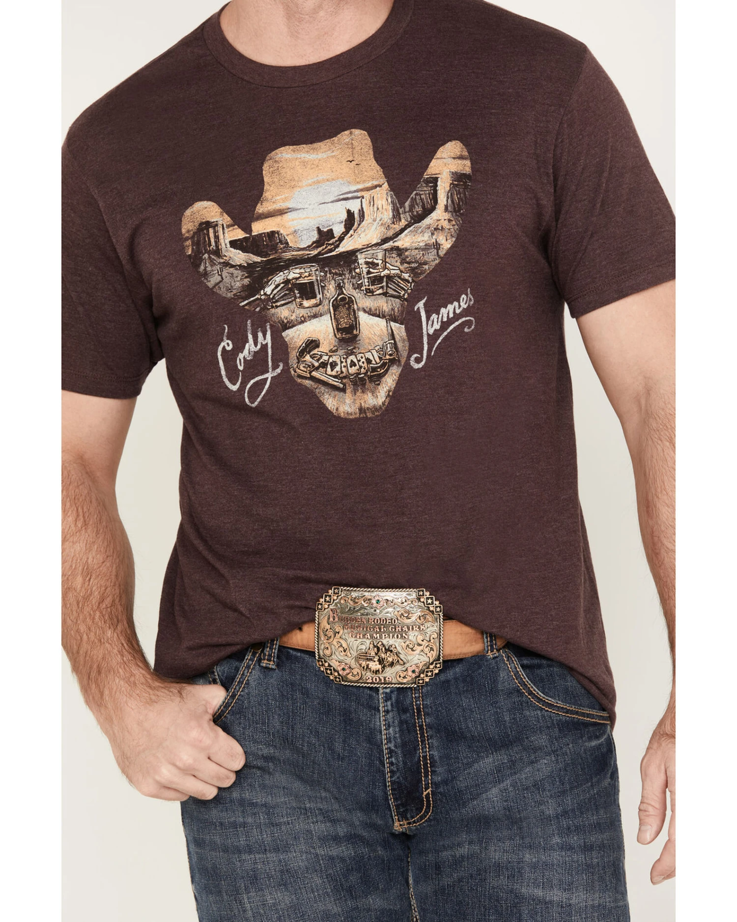 Cody James Men's Skull Scene Western T-Shirt 5 Cody James Men's Skull Scene Western T-Shirt - Image 3