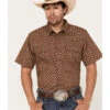 Cody James Men's Rabbit Foot Geo Print Short Sleeve Snap Western Shirt -Cody James 2000383152 201 P1