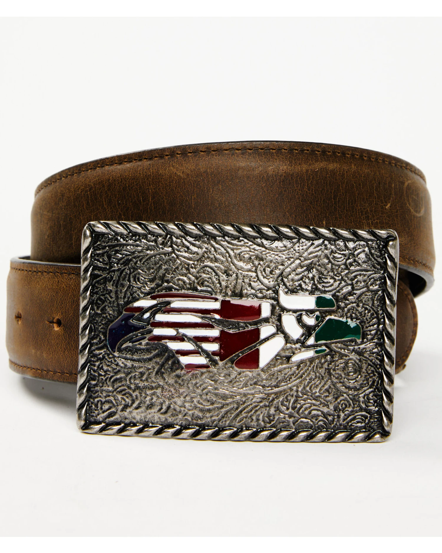 Cody James Men's Hecho En Mexico Novelty Buckle Belt 3 Cody James Men's Hecho En Mexico Novelty Buckle Belt