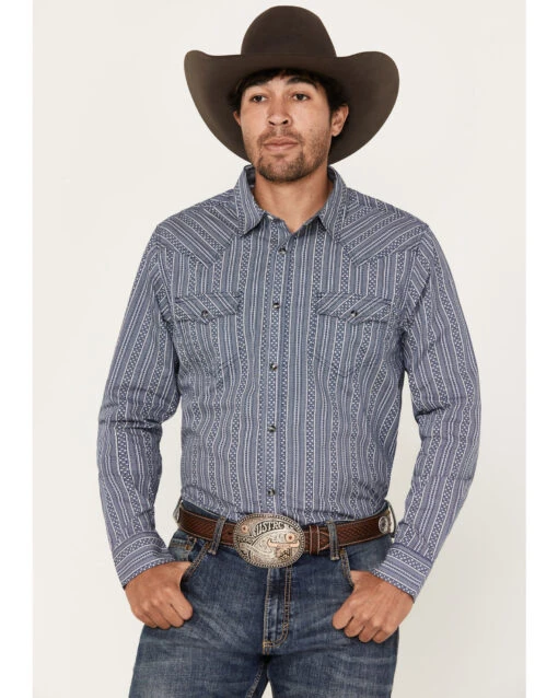 Cody James Men's Born N Raised Striped Long Sleeve Snap Western Shirt - Big & Tall