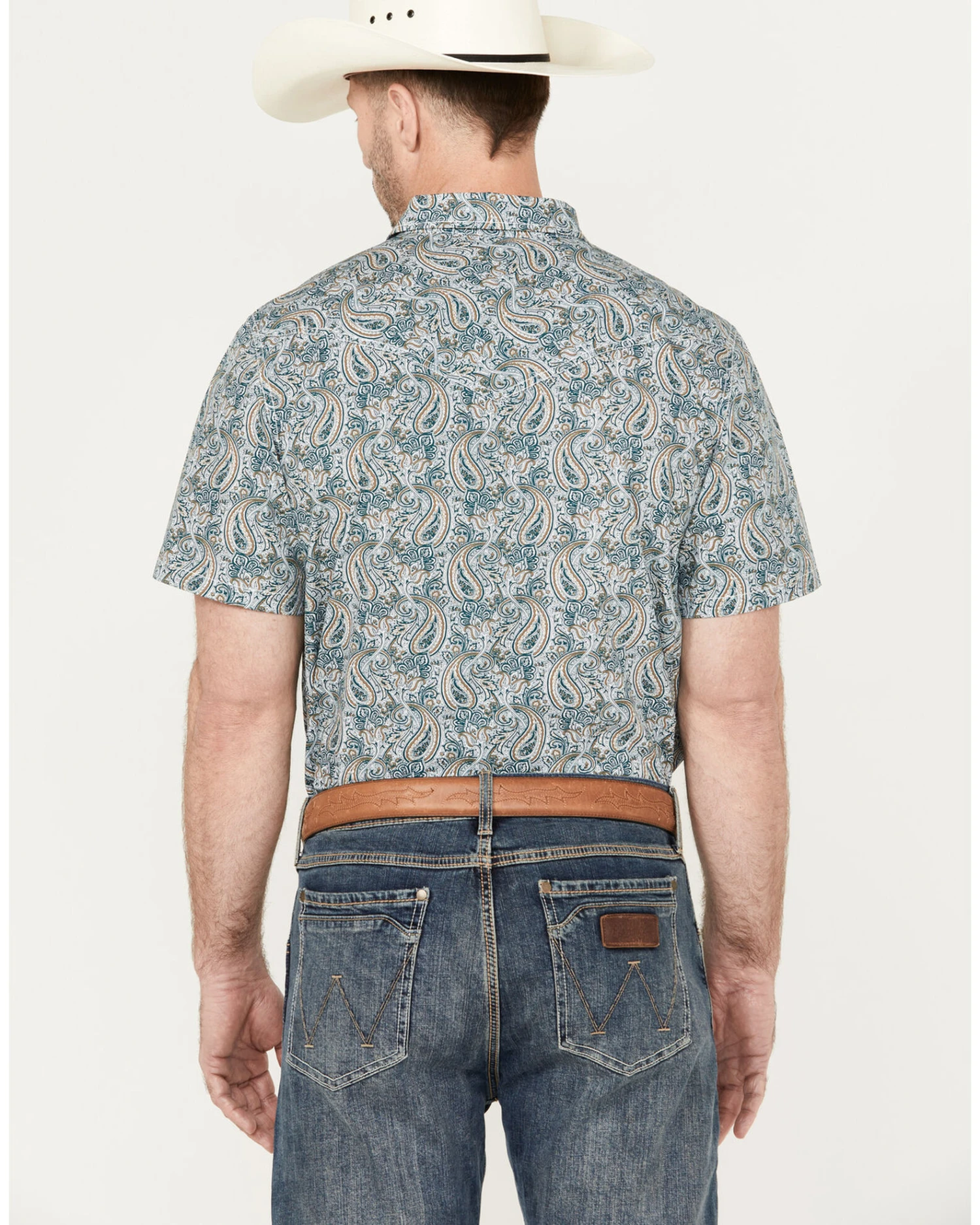 Cody James Men's Crazy Days Paisley Print Short Sleeve Western Snap Shirt 6 Cody James Men's Crazy Days Paisley Print Short Sleeve Western Snap Shirt - Image 4